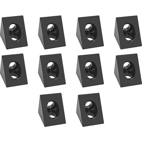 Connecteur d'équerre à 90 degrés pour CNC et imprimante 3D DIY, rainure en V, lot de 10 (1/5)