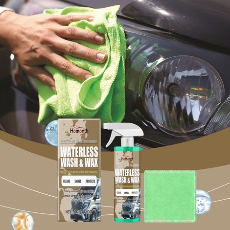 Wasserloses Autowaschmittel, Beschichtungsmittel, Fleckenentferner und Poliermittel – 120 ml + Handtuch -- BIEMMEDUE (1/5)