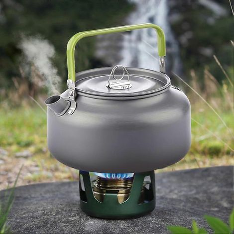 Réchaud de camping portable de haute qualité de 1,2 L en alliage d'aluminium, bouilloire, cafetière, réchaud de camping (1/5)