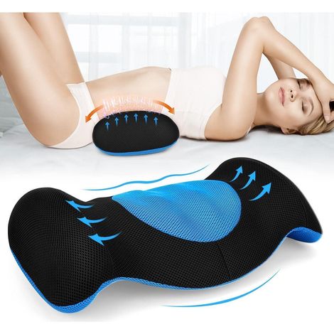 SAHEYER Memory Foam Lendenkissen Blau Ergonomisches Design (1/5)