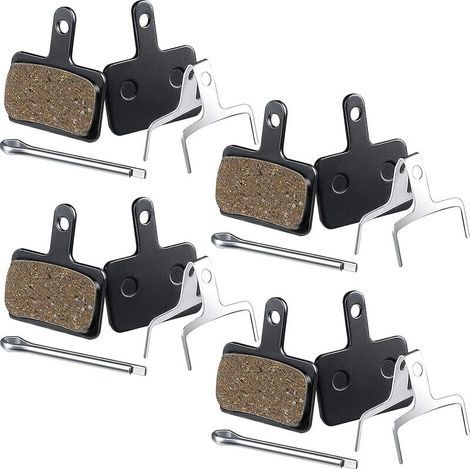 4 pares de pastillas de freno para bicicleta compatibles con TRP, Tektro, Shimano, Deore, BR-M575, M525, M515, T615, T675, M505, M495, M486, M485, M475, M465, M447, M446, M445, M416, M415, M395, M375, (1/4)
