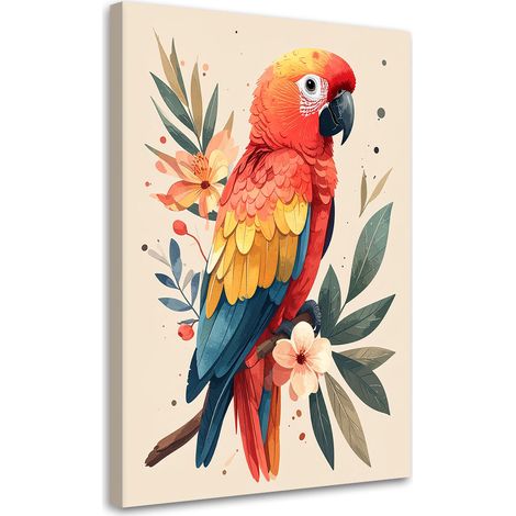Leinwandbild Papagei Tiere Safari Afrika 30x45 (1/5)