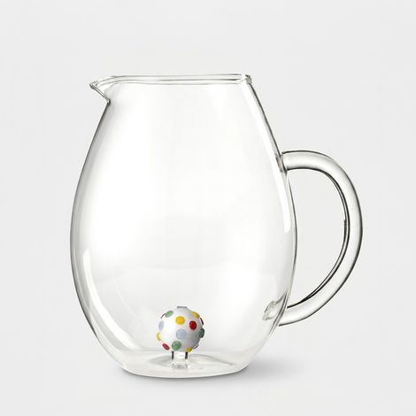 Brocca in vetro artigianale 1,6 litri Bonbon (1/2)