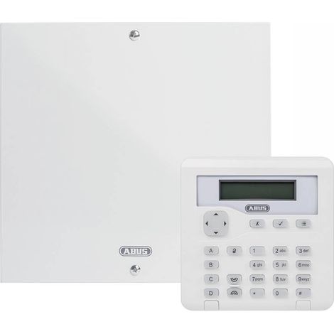 Abus – Centrale d'alarme filaire Terxon SX – Alimentation de secours – 10 zones programmables – Protection antisabotage – Clavier LCD inclus (1/2)