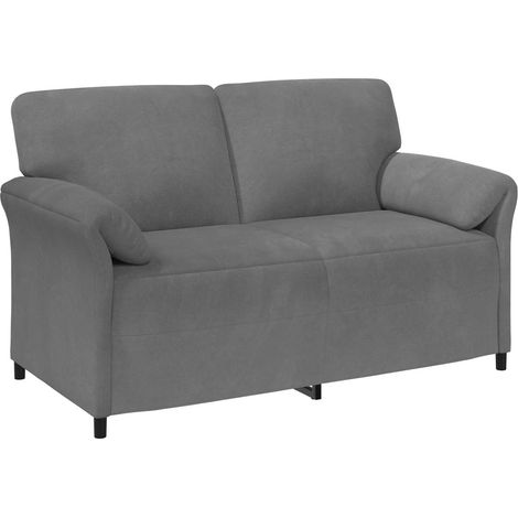 Sofa 2 places Gris foncé 158 x 83 x 95 cm Velours vidaXL