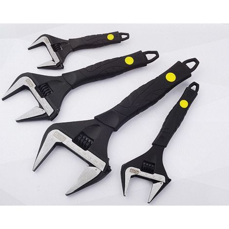 Clé de plomberie réglable avec poignée souple de 6,5 po de long x 2,15 po de large x 0,5 po de haut, polyvalent et pratique (1/4)