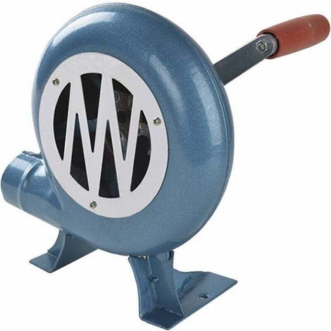 Soplador de forja con manivela Manual, soplador de palomitas de maíz con engranaje de hierro, soplador centrífugo, gran regalo para accesorios de barbacoa, 120W (1/4)