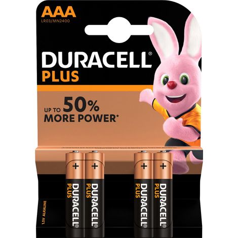 cf 4 pz Duracell Plus batterie pila pile alcalina ministilo stilo MN2400 1,5W (1/2)