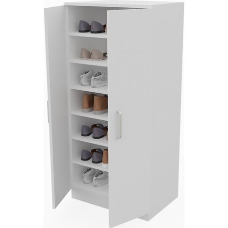 zapatero con puertas guardar cajas o ropa consola amplio armario organizador (1/5)