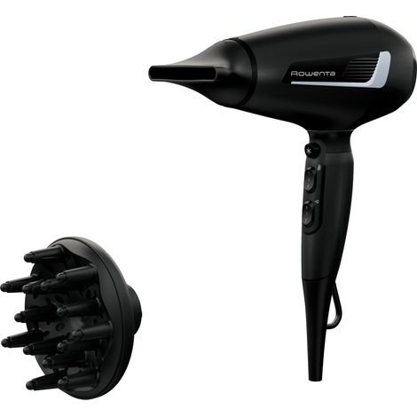 Rowenta – Sèche-cheveux professionnel 2100 W – Moteur AC – 3 réglages température – 2 vitesses – Diffuseur et concentrateur inclus – Câble 1,8 m