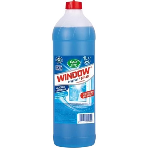 Recambio de limpiador de ventanas con amonio Window Plus, 1 litro (1/3)