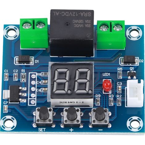 Module de capteur d'humidité du sol XH-M214 (20-99 % HR) pour système informatique de contrôle automatique de l'irrigation module d'affichage numérique rouge (1/4)