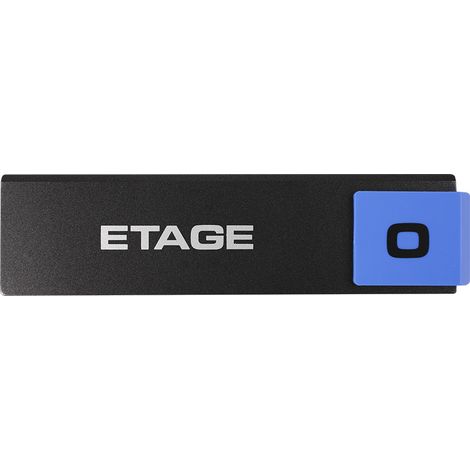 Plaque de porte Etage 0 - Europe design 175x45mm - 4260266