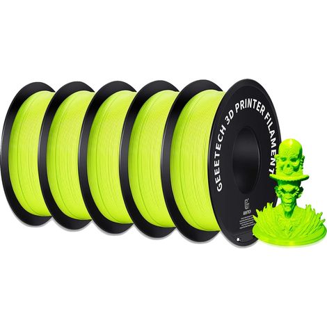 Filament d'imprimante 3D, matériau PLA, compatibilité polyvalente, Vert Pomme (1/2)