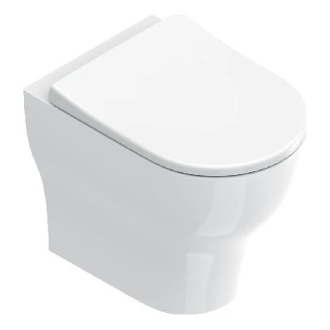 Wc Sfera Filomuro 52x35 cm Scarico Silentech Bianco Lucido