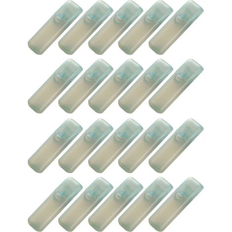 Mallette de rangement pour cotons-tiges, 20-Bleu transparent