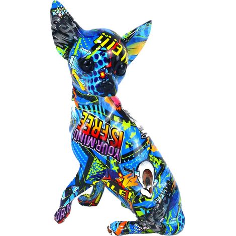 Pop-Art-Hundefigur – Ideal für Zuhause und Büro, originelles Geschenk, modernes Dekor, einzigartiges Detail