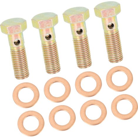 Banjo Boulons Frein Raccord Adaptateur 30mm M8x1.0mm Filetage Ensemble de 4 (1/5)