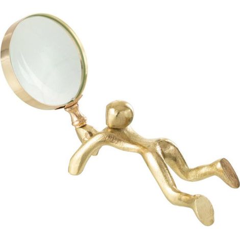 Loupe Design "Personnage" 19cm Or
