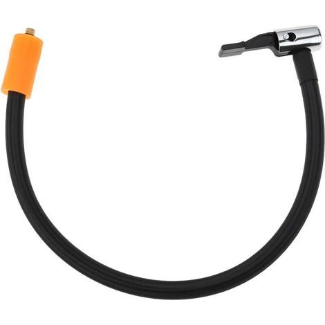 Adattatore per tubo di gonfiaggio pneumatici M6 per auto, moto, bicicletta, ugello, connettore per tubo della pompa ad aria (40 cm) (1/4)