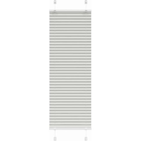 Plissee Hellgrau 45x150 cm Stoffbreite 44,4 cm Polyester