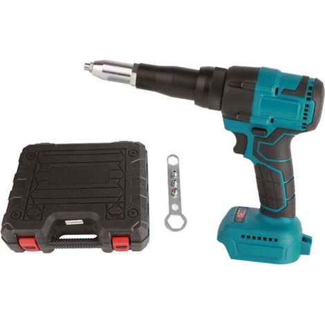 Pistolet à Riveter électrique sans Fil, Rivet électrique sans Fil Bleu 18V, Outil à Main à Rivet Automatique à LED pour Batterie BL1815 2,4 à, Riveteuses (1/4)