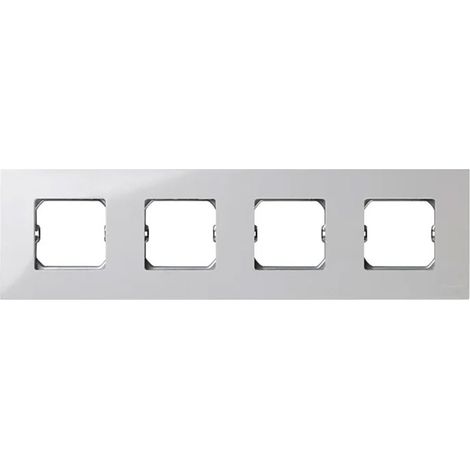 Telaio quadruplo serie 27 play bianco