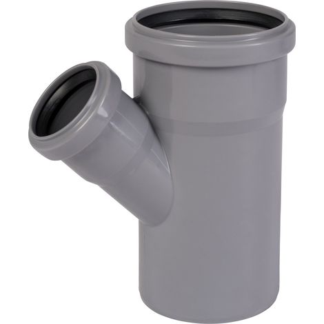 HT Abzweig mit Muffe und Gummidichtungen HT-Rohr DN 110/50 45° HTEA (1/5)