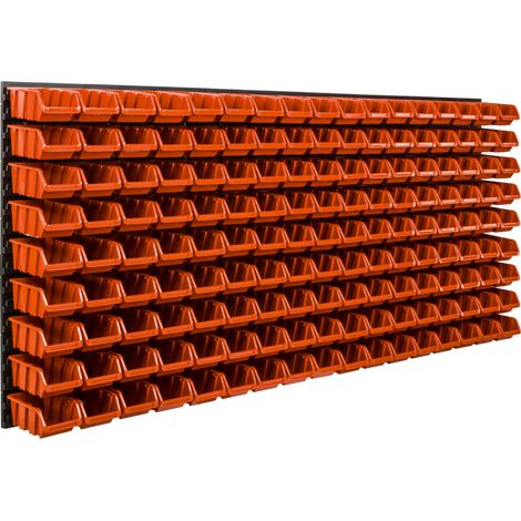 Pannello portautensili da officina 172x78 cm + 153 cuvette (1/5)