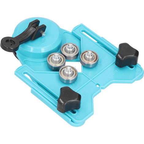 Localisateur de perforation pour carreaux de verre, outil de perçage réglable, fixation en acier inoxydable, stable et précis pour carreaux et marbre. (1/5)
