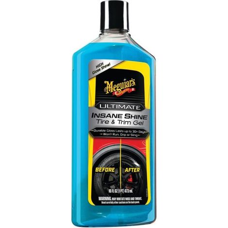 Meguiar’s G262016EU Ultimate Insane Shine Tire & Trim Gel 473 ml - Gel per rinnovo plastiche e pneumatici