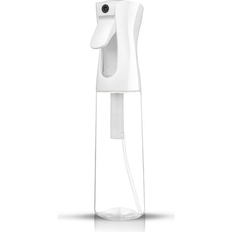 Vaporisateur pour cheveux, pulvérisateur à gâchette à brume d'eau continue pour la coiffure, brumisation des plantes aquatiques pour pulvérisateur à cheveux transparents nettoyage (300 ml transparent) (1/5)