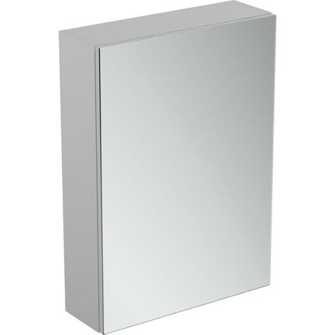 Ideal Standard 1-Door Mirror Cabinet 500mm Wide - Aluminium (1/2)