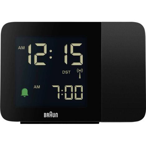Braun BC15B-DCF Radiocontrollato Sveglia Nero (1/5)