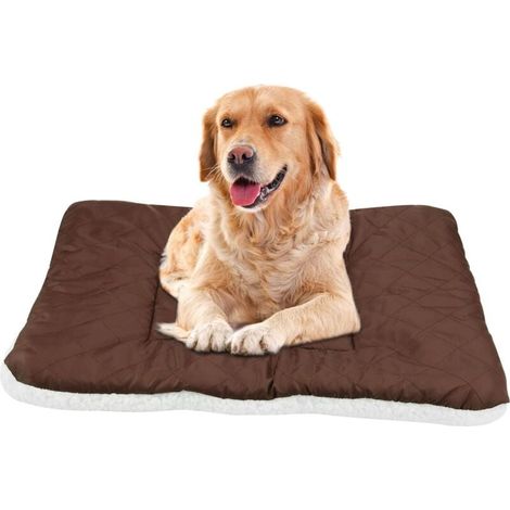 ZVD-Panier Lit pour Chien et Chat en Peluche, Tapis Doux pour Animal de Compagnie, Soulagement de l'Anxiété (1/4)