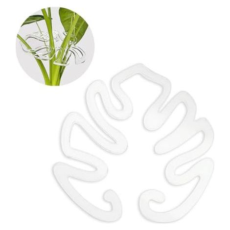 Ensemble de 10 supports pour tiges de plantes, support en plastique pour Monstera deliciosa, support pour tiges de plantes grimpantes d'intérieur, accessoires de culture en crochet (1/5)
