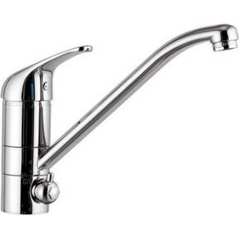 MISCELATORE MONOCOMANDO LAVELLO CON DEVIATORE LINEA EPIC Cromo