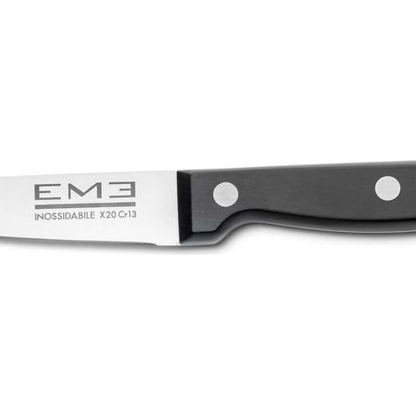 Schälmesser mit 9 cm Klinge und genietetem POM-Griff (1/4)