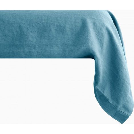 Taie de traversin Palace pur coton teint lavé, 63 fils/cm² Vent du sud - Palace Topaze - 43 x 195 cm