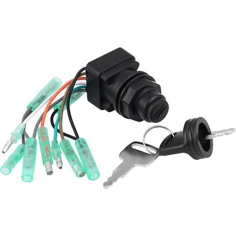 Ensemble de commutateur de clé d'allumage de moteur pour botier de commande hors-bord Suzuki 37110-99E00 37110-92E01 (1/5)