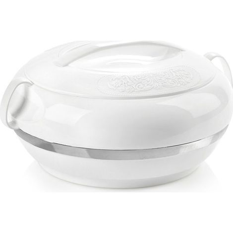 Lunch Box Isotherme Deluxe - Thermos 2,3L - 11 x 24 cm - Blanc (1/5)