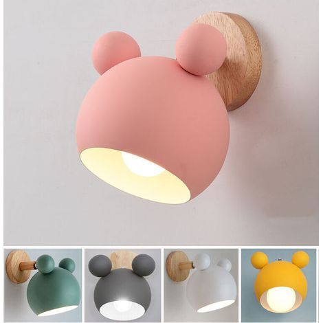 Personnalité créative Mickey applique murale bûche (Rose, Sans Source de Lumière) (1/5)