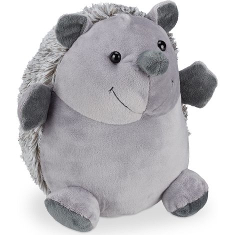 Fermaporta decorativo riccio bambini salotto 20 x 15 x 15 cm atmosfera giocosa in tessuto beige 130008902