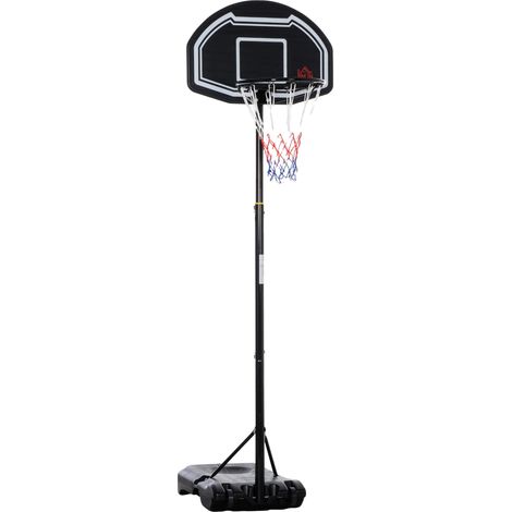 Panier de Basketball, Hauteur Réglable, Construction Durable, noir (1/2)