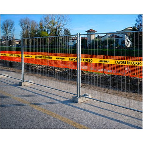 RETE CANTIERE ARANCIO DI SEGNALAZIONE H20CM 50MT MAURER