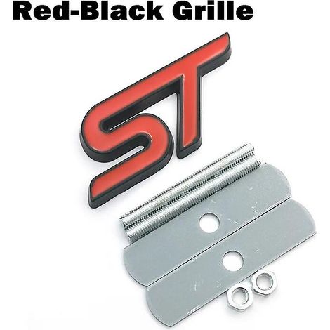 Autocollant chromé rouge et bleu pour calandre avant FORD FIESTA FOCUS MONDEO (calandre rouge et noire)