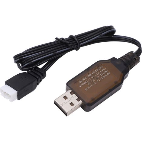 Chargeur USB - Batterie Lipo 7.4V 1000mA - Pour Voiture Télécommandée RC 1/16 - 1 Pièce