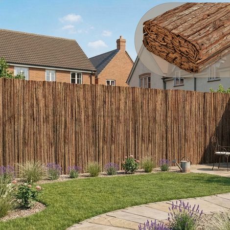 Recinzione Zamora di Corteccia Albero Schermatura Protezione 500x180 cm casa.pro (1/5)