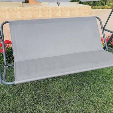Housse de Siège Balançoire de Jardin,Housse de Siège Jardin pour Balançoire Jardin,Housse Siège pivotant Patio Swing Chaise,Housse Protection Extérieur Coussin Balancelle (600D,148x50x50cm,Gris) (1/2)