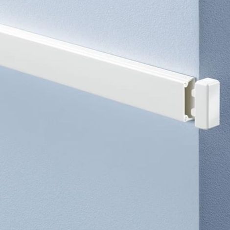 GGK – Moulure électrique adhésive blanche 10 x 20 mm – Longueur 1,2m – Adhésif performant pour installation sans perçage – Revêtement glossy